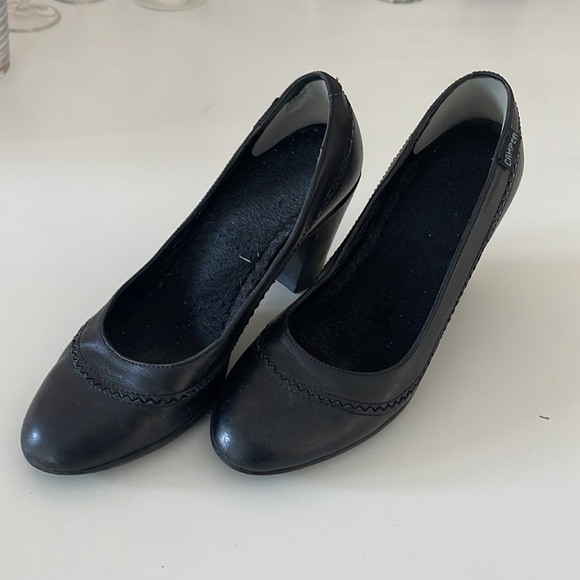 CAMPER Black Leather Heels 6 - Picture 2 of 7
